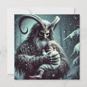 Christmas Krampus Holiday Card
