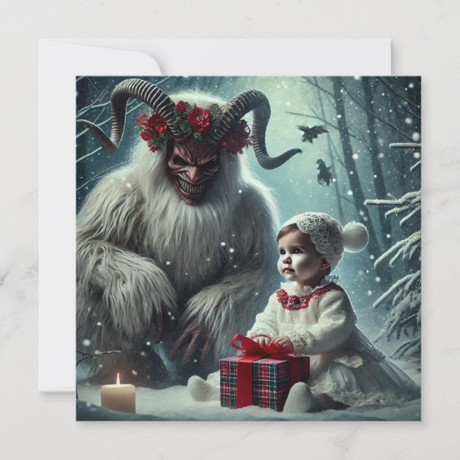 Christmas Krampus Holiday Card (Front)