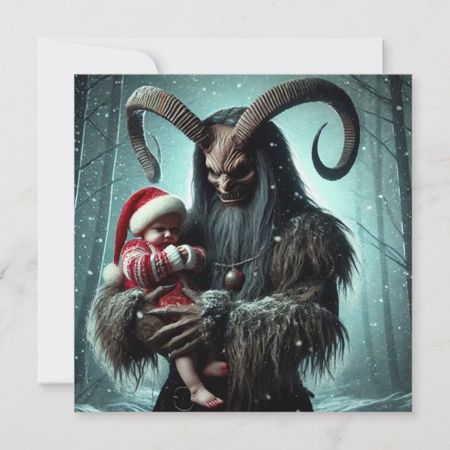 Christmas Krampus Holiday Card (Front)