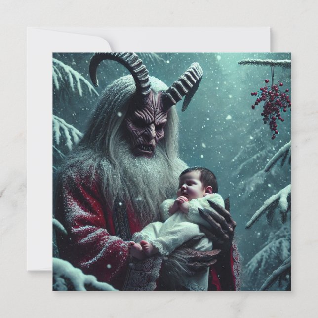 Christmas Krampus Holiday Card (Front)