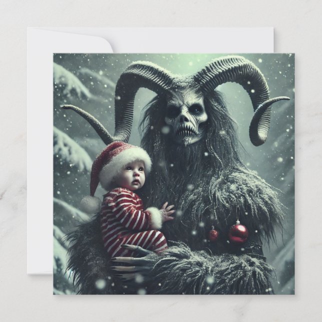 Christmas Krampus Holiday Card (Front)