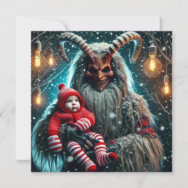 Christmas Krampus Holiday Card (Front)