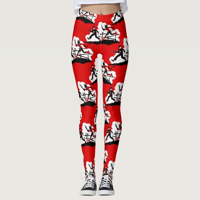 christmas krampus leggings (Front)