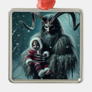 Christmas Krampus Metal Tree Decoration