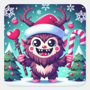 Christmas Krampus Sticker