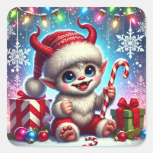 Christmas Krampus Sticker 