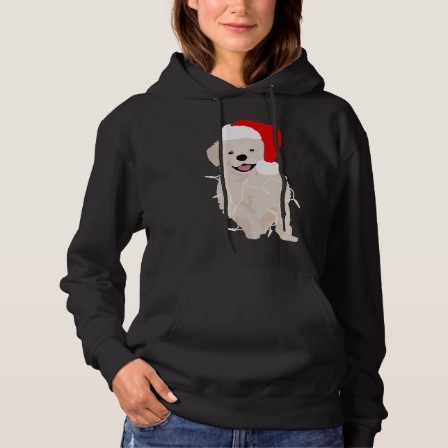 Christmas Lab Puppy Hoodie (Front)