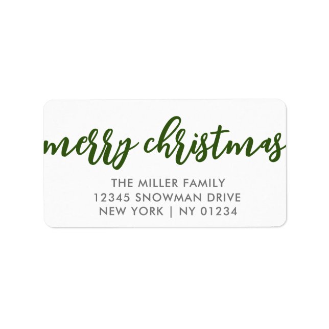Christmas Labels (Front)