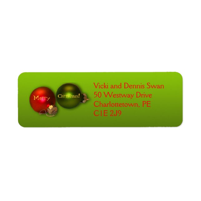 Christmas Labels (Front)