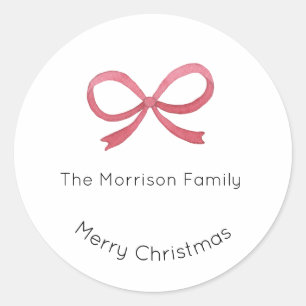 Christmas Labels, Christmas Stickers, Gift  Classic Round Sticker