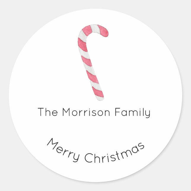 Christmas Labels, Christmas Stickers, Gift  Classic Round Sticker (Front)