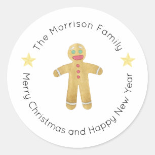 Christmas Labels, Christmas Stickers, Gift  Classic Round Sticker