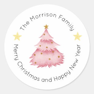 Christmas Labels, Christmas Stickers, Gift Classic Round Sticker