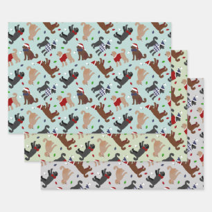 Christmas Labradoodle Wrapping Paper Sheets