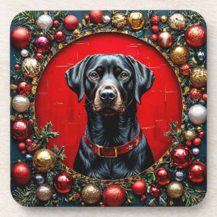 Christmas Labrador dog Coaster