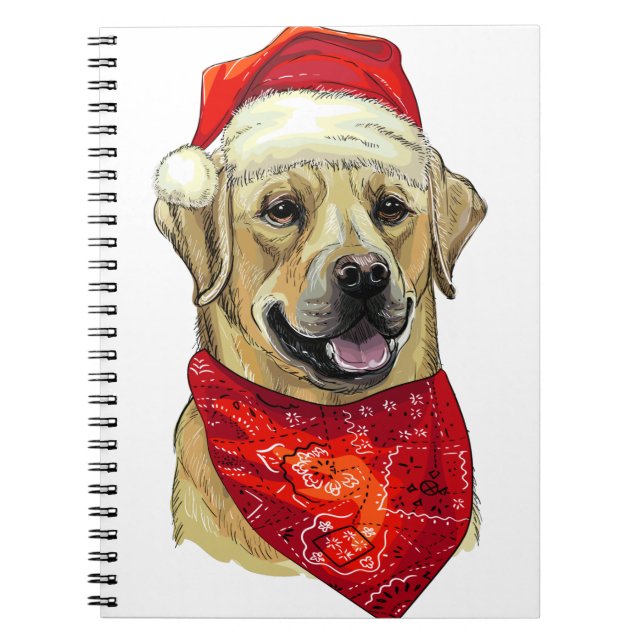 Christmas Labrador  dog Notebook (Front)