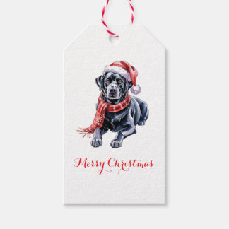 Christmas Labrador Gift Tag