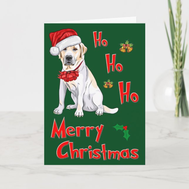 Christmas Labrador Holiday Card (Front)