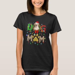 Christmas Labrador Mum Hat Santa Scarf Plaid Dog M T-Shirt
