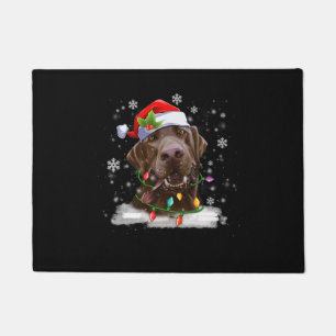 Christmas Labrador Retriever Dog Chocolate Lab Lov Doormat