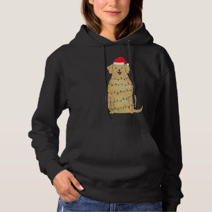 Christmas Labrador Retriever Dog With Tree Lights  Hoodie