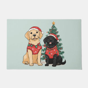 Christmas Labrador Retriever Dogs Doormat