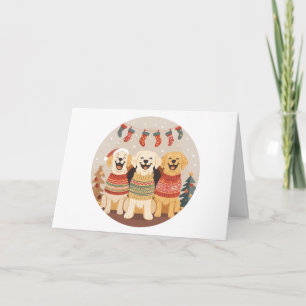 Christmas Labrador Retriever Dogs Holiday Card