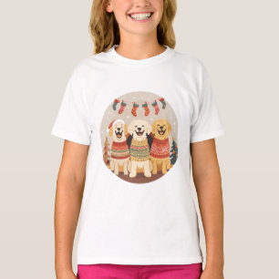 Christmas Labrador Retriever Dogs T-Shirt
