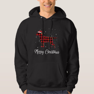 Christmas Labrador Retriever Red Plaid Dog Lover P Hoodie