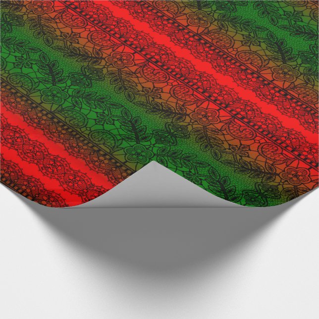 Christmas Lace v2 Wrapping Paper (Corner)