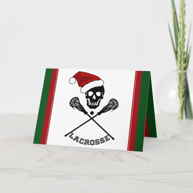 Christmas Lacrosse Holiday Card (Front)