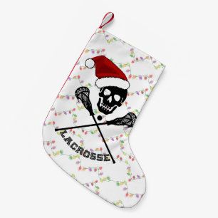Christmas Lacrosse Sticks Small Christmas Stocking