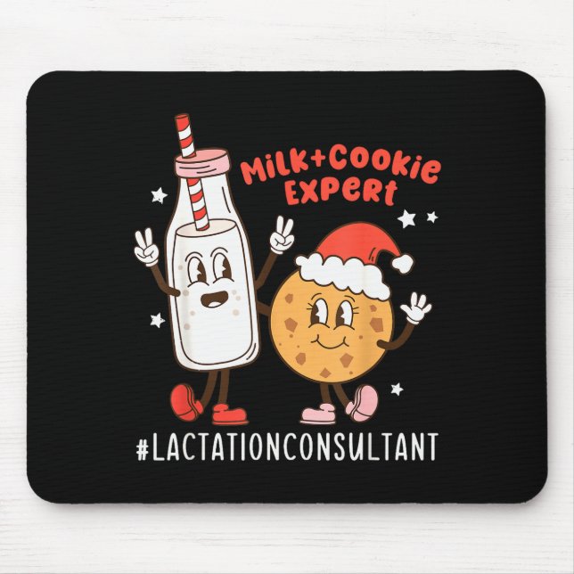 Christmas Lactation Consultant Breastfeeding Educa Mouse Mat (Front)