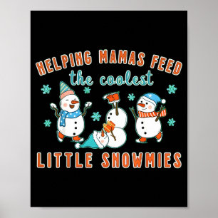 Christmas Lactation Consultant Lactation Nurse Lac Poster