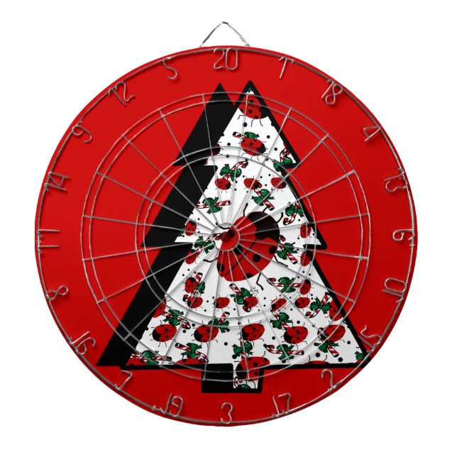 CHRISTMAS LADYBUGS DARTBOARD (Front)