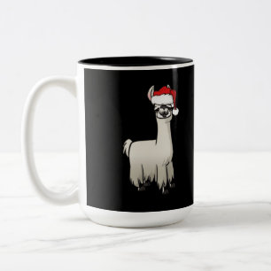 Christmas Lama  Two-Tone Coffee Mug