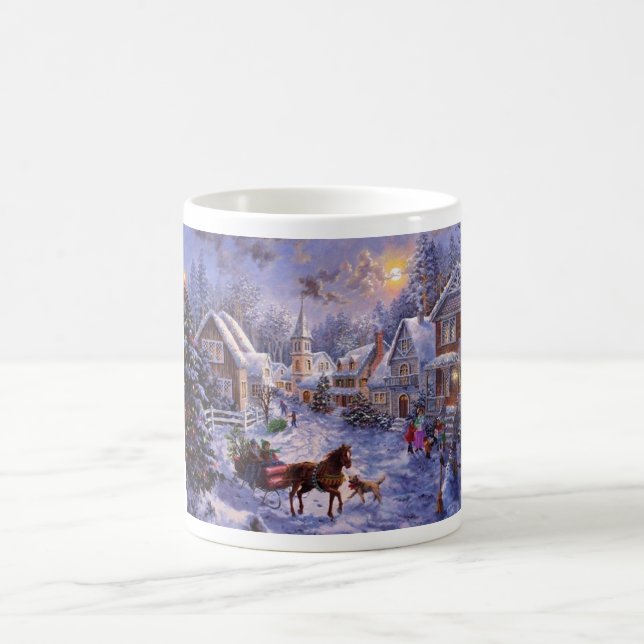 Christmas landscape coffee mug (Center)