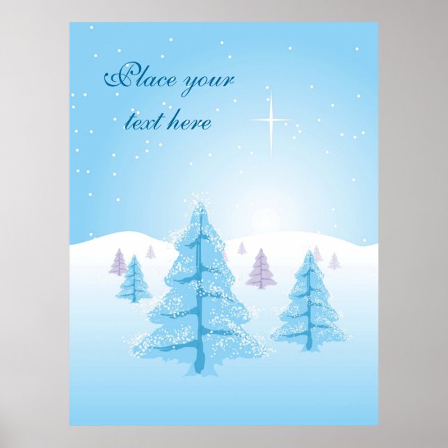 Christmas Landscape Poster (Front)