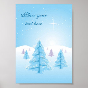 Christmas Landscape Poster