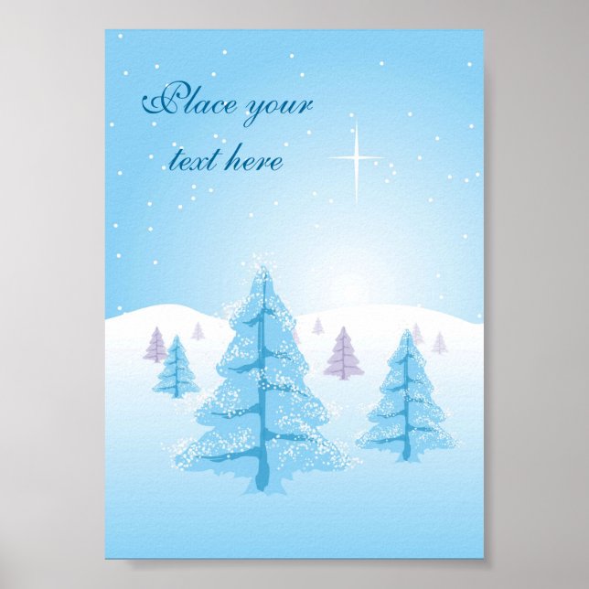 Christmas Landscape Poster (Front)