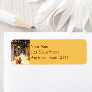 Christmas Lane Return Address Labels