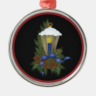 Christmas Lantern Christmas Ornament Blue Ribbon