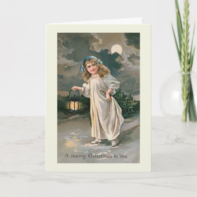"Christmas Lantern" Greeting Card (Front)