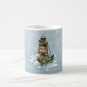 Christmas Lantern in the Snow Coffee Mug