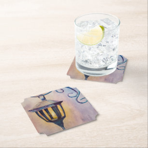 Christmas Lantern Paper Coaster