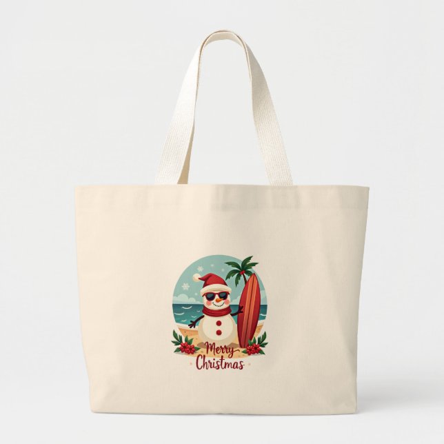 christmas large tote bag (Front)