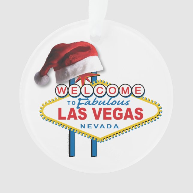 Christmas Las Vegas Sign Ornament (Front)