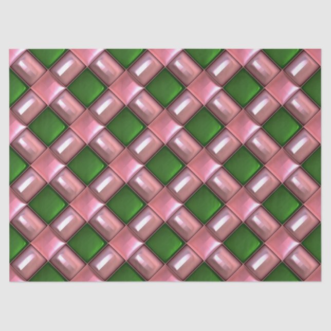 christmas lattice tissue paper (Front)