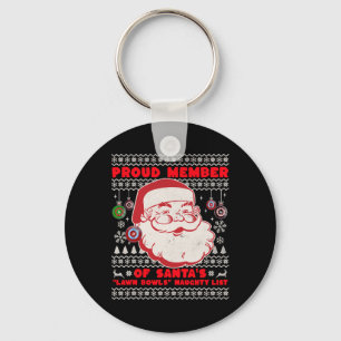 Christmas Lawn Bowls Idea For Men And Santas Xmas Key Ring