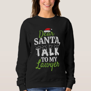 Christmas Lawyer Judge Prosecutor District Court Sweatshirt